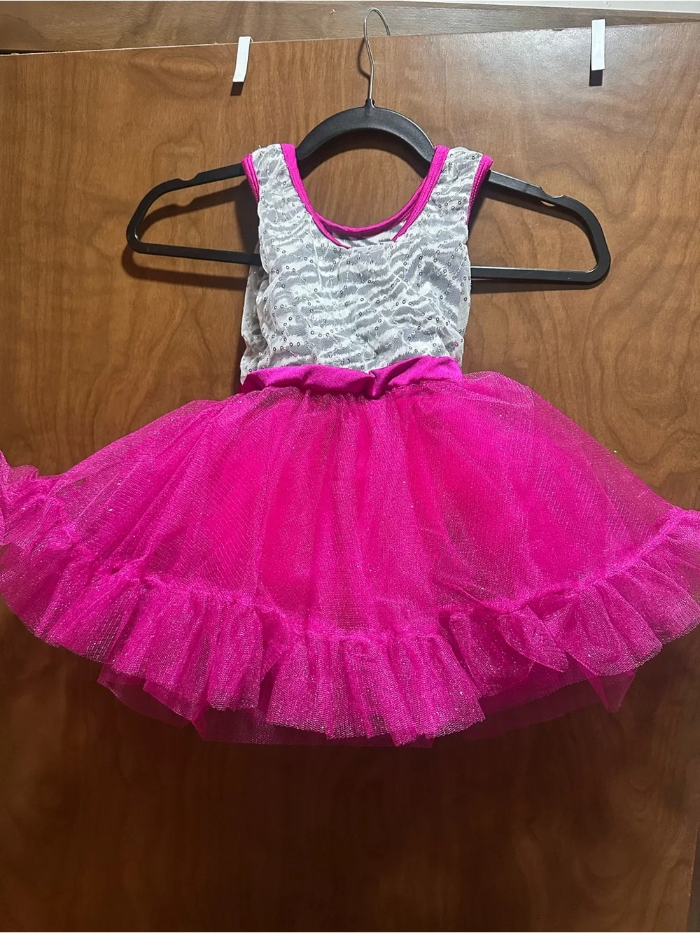 Revolution Hot Pink and Silver Sparkle Tutu Dress